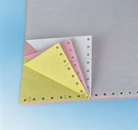 Papier autocopiant personnalisé multicolore, collé et enroulé en continu pour l'impression de factures et de commandes