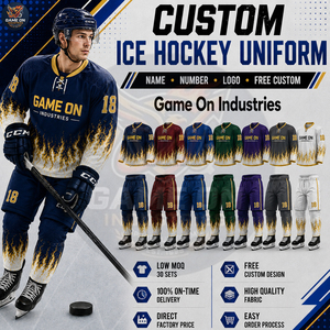 Flame Graphic Printed Customized Sublimated Personalized Low MOQ Lightweight Private Label Trendy Ice Hockey Uniform for Adults - Product Image 3