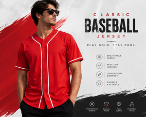 Uniforme Deportivo Personalizado de Poliéster con Botones, Ligero, Cómodo, con Logotipo Sublimado en la Parte Delantera y Trasera - Product Image 6