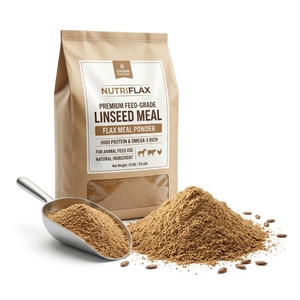 Farine de lin en vrac pour l'alimentation des poissons, qualité alimentaire supérieure, riche en protéines et en oméga 3, fournisseur en gros, fabricant - Product Image 1