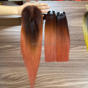 ผมเวอร์จินแท้จากเวียดนามแบบขายส่ง เป็นมัดๆ พร้อมต่อผมแบบเส้น และมีแบบติดลูกไม้ด้านหน้าสำหรับทำวิกผมแบบติดลูกไม้ด้านหน้า - Product Image 3