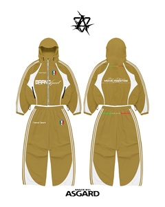 Chándal Deportivo de Marca con Capucha y Cremallera Completa, Transpirable, de Poliéster, Unisex, para Adultos, Estilo Deportivo Otoñal, Corte Regular - Product Image 3