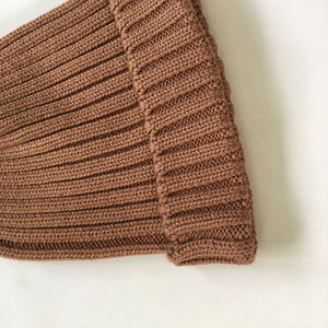 หมวกบีนนี่ถักลายริบหนาแบบกำหนดเอง หมวกไหมพรมอุ่นๆ สำหรับฤดูหนาว สไตล์ลำลอง สตรีทแฟชั่น ปักลาย 3 มิติ สำหรับเดินทาง - Product Image 5
