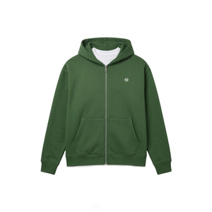 Heavyweight Cotton Fleece Zip Hoodie Men Oversized Blank Hoodies for Men Streetwear Customized OEM Factory Direct Supply - Product Image 3