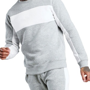 Nouveauté Survêtement en molleton de coton pour homme Survêtement de jogging personnalisé Sweat-shirt à col rond Survêtement de sport unisexe pour homme 2026 - Product Image 3