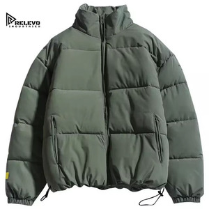 Chaqueta Acolchada con Capucha Personalizada para Hombre y Mujer, Impermeable, con Logotipo Frontal, Proveedor OEM, Ropa Urbana, Abrigo Cálido - Product Image 3