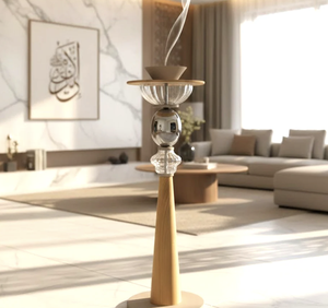 Juego de Quemadores de Incienso Aromático Árabe de Lujo, Diseño de Cristal, Quemador de Bakhoor Ecológico, Duradero, Moderno, Colección de Regalos para el Hogar - Product Image 2