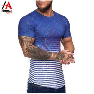 Camiseta con estampado de salpicaduras gráfico personalizado para hombre, ropa deportiva de algodón 100%, mezcla de algodón suave, cuello redondo, ajuste cómodo - Product Image 4