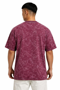 Custom OEM Men's Vintage Eco-Friendly T-<b>Shirt</b> Supplier Cotton Oversized Boxy Fit Acid Wash DTG DTF Printing Embroidery Low MOQ - Product Image 5