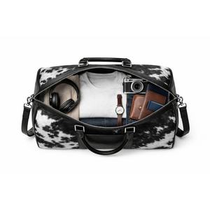 Bolsa de Viaje Unisex de Cuero Vacuno con Pelo, con Cierre de Cremallera, Portátil, Multifuncional y Personalizable LHDB-0063 - Product Image 6