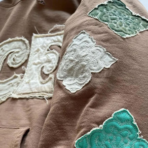 เสื้อฮู้ดดี้ปักลายดีไซน์โดดเด่นขายดีที่สุด ผ้าฝ้าย 100% คุณภาพสูงสำหรับฤดูหนาว สไตล์สตรีทแวร์ ขายส่ง - Product Image 6