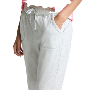 กางเกงวอร์มผู้หญิงไซส์ผู้ใหญ่ แบบเรียบ ไม่มีลาย สกรีนโลโก้ได้ ใส่สบายๆ สำหรับฤดูหนาว ลายเรียบ - Product Image 4