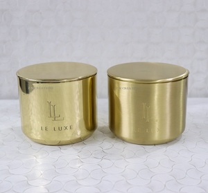 Fabricant de contenants à bougies en métal de luxe avec logo personnalisé, pots à bougies en laiton et en cuivre, boîtes à bougies pour la fabrication de bougies - Product Image 5