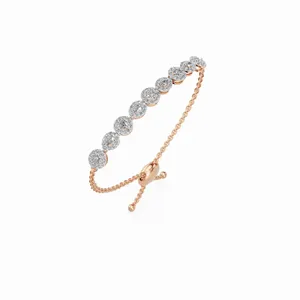 กำไลข้อมือเพชรสำหรับ103ได้รับการรับรองจากหิน IGI 10/14/18K ทองสำหรับขายส่ง - Product Image 3