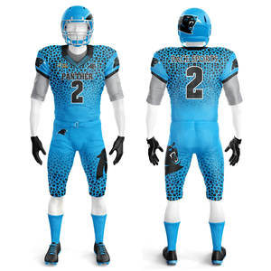 Ensemble respirant à manches longues de couleur unie pour équipe, nouveau maillot de football américain pour enfants, uniforme de qualité supérieure en Spandex/Coton - Product Image 4