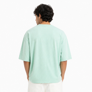 เสื้อยืดคอกลมทรงหลวมคุณภาพสูงสำหรับผู้ชาย ผ้าฝ้าย 100% สวมใส่สบาย น้ำหนัก 260 GSM เสื้อยืดโอเวอร์ไซส์ทรงหลวมสำหรับผู้ชายและผู้หญิง - Product Image 2