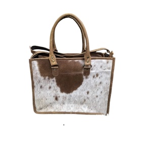 Sac à provisions en cuir et toile pour femme au meilleur prix Produit en cuir de haute qualité - Product Image 2