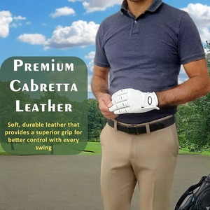 Guantes de Golf Blancos de Piel Cabretta de Nuevo Estilo, Hechos a Medida, Duraderos, Antideslizantes, con Gran Sensación de Flexibilidad, para Adultos - Product Image 3