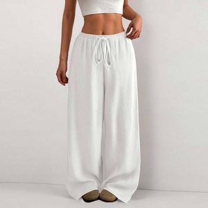 Women Heavyweight Cotton Jogger Pants Soft <b>Brushed</b> Fleece Winter Wear Women's Loose Fit Sweatpants - Product Image 4