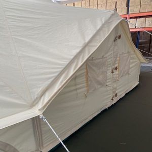 Tenda da famiglia in tela di cotone 4M/5M spaziosa resistente e Versatile per campeggio all'aperto a caccia di Glamping 4 stagioni - Product Image 6