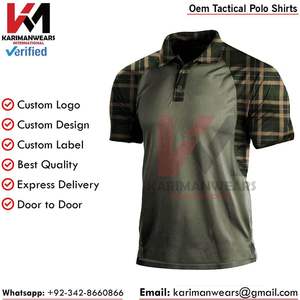 Camiseta de Polo Táctica Personalizada para Paintball, Antipilling, Antiencogimiento, Ropa Deportiva de Alto Rendimiento, Suministro al por Mayor - Product Image 5