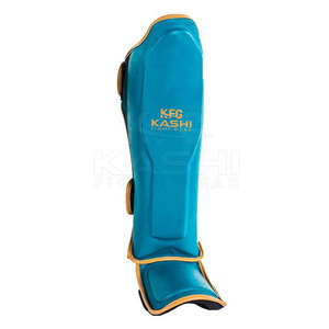 Protège-tibias en cuir PU de qualité professionnelle, légers, avec zone de couverture renforcée et doublure respirante pour la boxe (longue durée) - Product Image 4