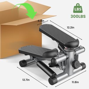 เครื่องออกกำลังกายแบบพกพา มินิสเต็ปเปอร์ ปรับระดับได้ พร้อมสายรัดออกกำลังกายสำหรับฟิตเนส - Product Image 3