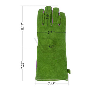 Wholesale Good Quality Cowhide Leather Hand Protection Welding Work <b>Gloves</b> Custom Manufacture Working Welder <b>Gloves</b> In Low Price - Product Image 2