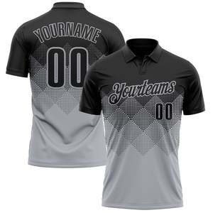 Prix d'usine, polo en polyester personnalisé, uniforme d'équipe personnalisé, logo sur le devant, numéro sur le dos, vêtements de sport, vente en gros, exportation - Product Image 1