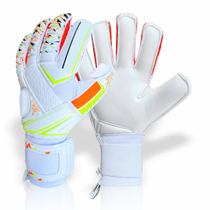 New Professional <b>Latex</b> Waterproof Non-Slip Adjustable Wrist Strap Breathable Lace-Up Closure Full Finger High Goalkeeper Gloves - Product Image 6