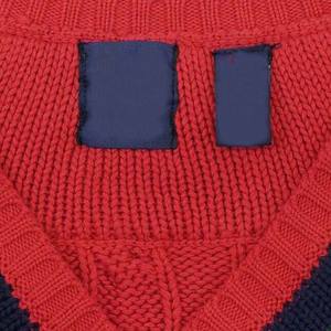 Suéter de Punto Personalizado con Logotipo en la Parte Delantera, OEM ODM, Cuello en V, Diseño Jacquard, para Hombre, de Lana y Cachemira, Antipilling y Transpirable - Product Image 3