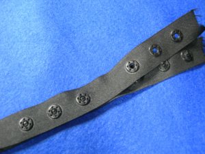 DK-681 18mm Width <b>Plastic</b> Snap Button <b>Tape</b> | Snap Button <b>Tape</b> Durable Webbing for Garment Fastening with Circular Buttons - Product Image 1