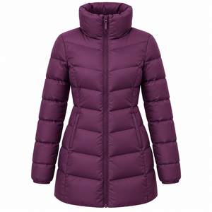 Vestes Courtes Matelassées Unies pour Femmes – Blousons Chauds d'Hiver Style Bomber à Prix Abordable - Product Image 4