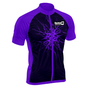 Grand stock de maillots de cyclisme unisexes à manches courtes, fermeture éclair intégrale, extensible, respirant, séchage rapide, personnalisable, imperméable, coupe-vent - Product Image 1