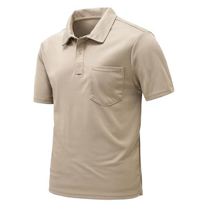 Chemises polo de golf personnalisées pour hommes, manches courtes, t-shirts de sport actifs, légers, séchage rapide, avec poche - Product Image 6