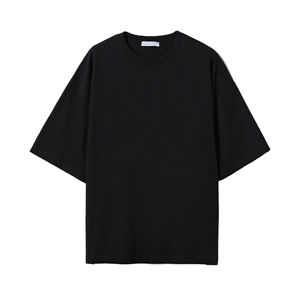 เสื้อยืดทรงบ็อกซี่ คอกลม ผ้าฝ้าย 100% ระบายอากาศได้ดี เหมาะสำหรับฤดูร้อน รับสกรีนโลโก้ตามแบบ ราคาขายส่ง พร้อมบริการ OEM - Product Image 3