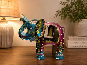 Nirmala Handicrafts Handcrafted Iron Wall Decal <b>Elephant</b> Design | Modern for Theme Indian Home Decor <b>Gift</b> for Diwali Occasions - Product Image 1
