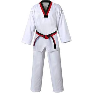 Uniformes de Taekwondo personnalisés, durables et légers avec logo frontal, 100% coton, fabriqués par Eoin Winston Sports Sialkot Pakistan - Product Image 1