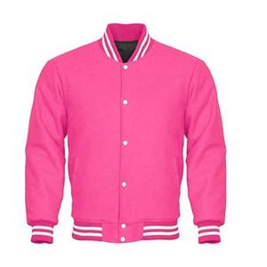 Chaqueta Varsity de Lana para Hombre, Nueva Colección, con Bordado Personalizado y Parches Rojos y Blancos - Product Image 1