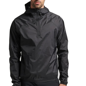 OEM <b>Lightweight</b> Athleisure 2 Piece Set Custom Logo Print Hooded Windproof <b>Jacket</b> and Pants Gym Wear Supplier Low MOQ Windbreaker - Product Image 1