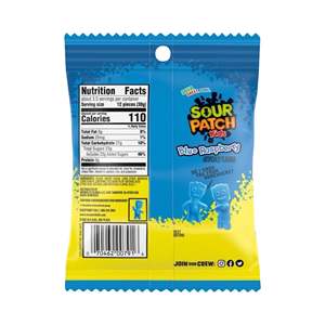 Blue Raspberry Sourr Patch Kids Soft Chewy <b>Candy</b> Bulk Wholesale Sweet and Sour Gummies Snack OEM Private Label Packaging - Product Image 4