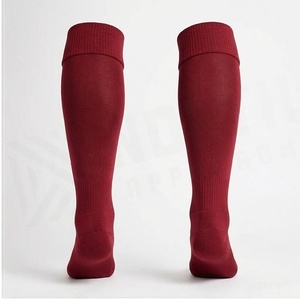 North Approach <b>Knee</b> <b>High</b> <b>Socks</b> Red Breathable Soccer Football <b>Socks</b> for Adults Regular Style Letter Print - Product Image 2
