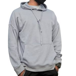 Sudadera con capucha informal de alta calidad para hombre de 300g Sudadera holgada esencial de talla grande con capucha Venta al por mayor Directo de fábrica desde Bangladesh - Product Image 2
