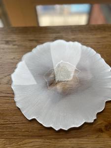 Bandeja de Servir de Resina Blanca Plateada con Diseño de Geoda, Hecha a Mano y Pintada a Mano, Decoración de Lujo para Bodas, Compromisos y Hogar, para Mesa de Centro - Product Image 6