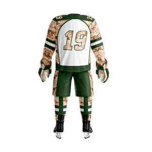 Ensemble de maillot et pantalon de hockey sur glace haute performance, vêtements de sport respirants et durables pour joueurs, uniforme d'équipe. - Product Image 2