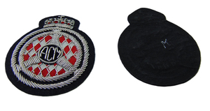 Handmade Golden Bullion Wire Blazer Badges Customized Size Shape 3D Hand Embroidered Patches Canvas Fabric Durable Fashion - Product Image 4