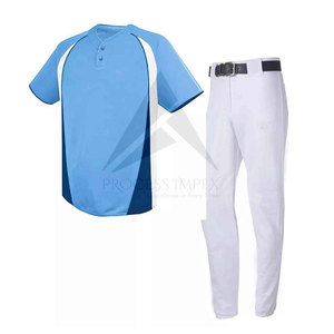Ensemble uniforme de baseball pour hommes : maillot boutonné et pantalon, design personnalisé, vêtements de sport d'équipe, Process Impex - Product Image 2
