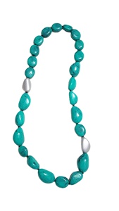 Collier en résine fait à la main avec un look attrayant, bijou de mode, tenue tendance - Product Image 2