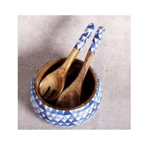 Tazón para Ensalada de Madera de Acacia Pulida, Ecológico, Altamente Duradero, con Diseño Elegante y Logotipo Personalizado, Adhesivo Esmaltado con Diseño Impreso - Product Image 6