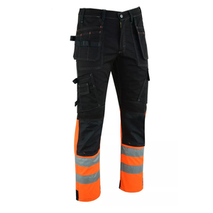 Pantalon cargo décontracté et confortable pour homme, style urbain, en toile et nylon légers, taille élastique, coupe ample et jambe large, style hip-hop - Product Image 5